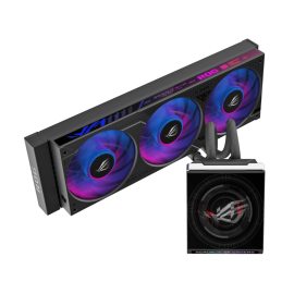 ASUS ROG Strix SLC IV 360 ARGB LCD Liquid CPU Cooler - Black ASUS ROG Strix SLC IV 360 ARGB LCD Liquid CPU Cooler - Black