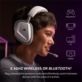 CORSAIR VOID v2 WIRELESS Gaming Headset - White CORSAIR VOID v2 WIRELESS Gaming Headset - White