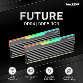 Hiksemi Future RGB 16GBKIT (2x8GB) 3600MHz DDR4 Desktop Gaming Memory Black Hiksemi Future RGB 16GBKIT (2x8GB) 3600MHz DDR4 Desktop Gaming Memory Black