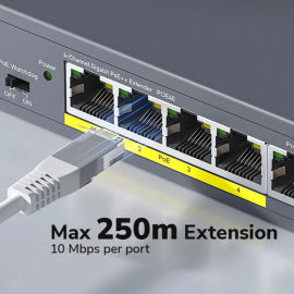 Cudy 4 Port Gigabit PoE 1x PoE Input 60W Switch Cudy 4 Port Gigabit PoE 1x PoE Input 60W Switch