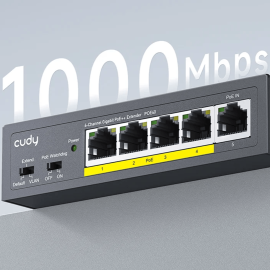 Cudy 4 Port Gigabit PoE 1x PoE Input 60W Switch Cudy 4 Port Gigabit PoE 1x PoE Input 60W Switch