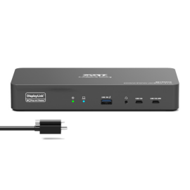 PORT2 x 4K USB-C desktop docking station 11 peripherals 96W PORT2 x 4K USB-C desktop docking station 11 peripherals 96W