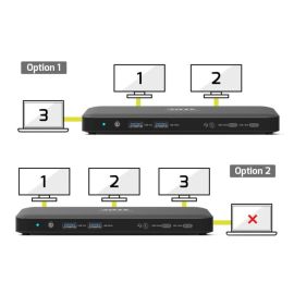 PORT Office docking station 3 X 4 USB-C 11 devices 100W PORT Office docking station 3 X 4 USB-C 11 devices 100W