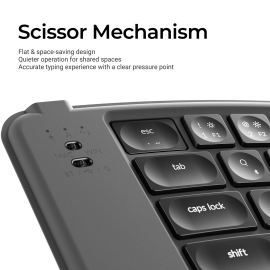 Keychron B11 Pro Ultra-Slim Wireless Foldable Keyboard Alice Layout - Space Gray Keychron B11 Pro Ultra-Slim Wireless Foldable Keyboard Alice Layout - Space Gray