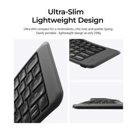 Keychron B11 Pro Ultra-Slim Wireless Foldable Keyboard Alice Layout - Space Gray Keychron B11 Pro Ultra-Slim Wireless Foldable Keyboard Alice Layout - Space Gray