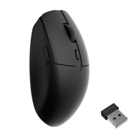 Keychron BM22-A9 1K Huano Micro Switch Wireless Mouse (BT/2.4GHz/Wired) - Black Keychron BM22-A9 1K Huano Micro Switch Wireless Mouse (BT/2.4GHz/Wired) - Black