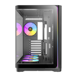 Antec C5 CURVED ARGB ATX | Micro-ATX | ITX ARGB Dual Chamber Mid-Tower Gaming Chassis - Black Antec C5 CURVED ARGB ATX | Micro-ATX | ITX ARGB Dual Chamber Mid-Tower Gaming Chassis - Black