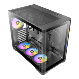 Antec C5 CURVED ARGB ATX | Micro-ATX | ITX ARGB Dual Chamber Mid-Tower Gaming Chassis - Black Antec C5 CURVED ARGB ATX | Micro-ATX | ITX ARGB Dual Chamber Mid-Tower Gaming Chassis - Black