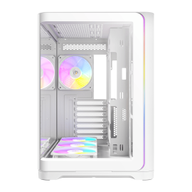 Antec C5 CURVED ARGB ATX | Micro-ATX | ITX ARGB Dual Chamber Mid-Tower Gaming Chassis - White Antec C5 CURVED ARGB ATX | Micro-ATX | ITX ARGB Dual Chamber Mid-Tower Gaming Chassis - White