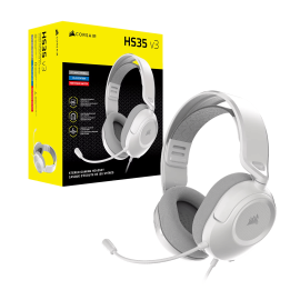 Corsair HS35 v3 Wired Gaming Headset - White Corsair HS35 v3 Wired Gaming Headset - White