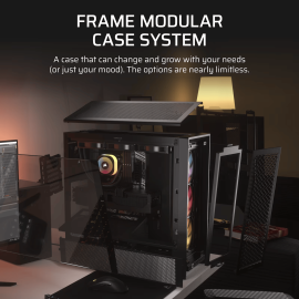 Corsair FRAME 4000D RS ARGB Modular Mid-Tower PC Case - Black Corsair FRAME 4000D RS ARGB Modular Mid-Tower PC Case - Black
