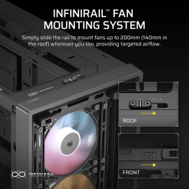 Corsair FRAME 4000D RS ARGB Modular Mid-Tower PC Case - Black Corsair FRAME 4000D RS ARGB Modular Mid-Tower PC Case - Black