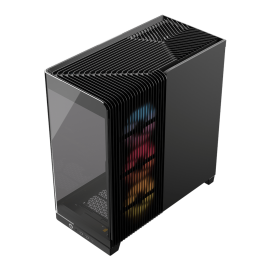 Corsair FRAME 4500X RS-R ARGB Panoramic Glass Mid-Tower PC Case - Black Corsair FRAME 4500X RS-R ARGB Panoramic Glass Mid-Tower PC Case - Black