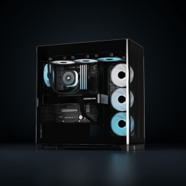 Corsair FRAME 4500X RS-R ARGB Panoramic Glass Mid-Tower PC Case - Black Corsair FRAME 4500X RS-R ARGB Panoramic Glass Mid-Tower PC Case - Black