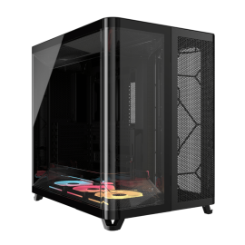 Corsair AIR 5400 LX-R RGB iCUE LINK Triple Chamber Mid-Tower PC Case - Black Corsair AIR 5400 LX-R RGB iCUE LINK Triple Chamber Mid-Tower PC Case - Black