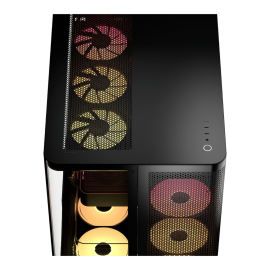 Corsair AIR 5400 LX-R RGB iCUE LINK Triple Chamber Mid-Tower PC Case - Black Corsair AIR 5400 LX-R RGB iCUE LINK Triple Chamber Mid-Tower PC Case - Black