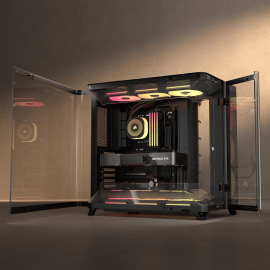 Corsair AIR 5400 LX-R RGB iCUE LINK Triple Chamber Mid-Tower PC Case - Black Corsair AIR 5400 LX-R RGB iCUE LINK Triple Chamber Mid-Tower PC Case - Black