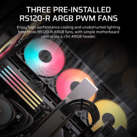 Corsair 3500X RS-R ARGB Mid-Tower PC Case - Black Corsair 3500X RS-R ARGB Mid-Tower PC Case - Black