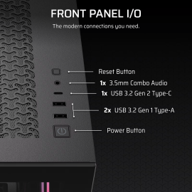 Corsair 3500X RS-R ARGB Mid-Tower PC Case - Black Corsair 3500X RS-R ARGB Mid-Tower PC Case - Black