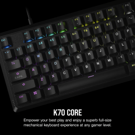 Corsair K70 CORE RGB Mechanical Gaming Keyboard - Black Corsair K70 CORE RGB Mechanical Gaming Keyboard - Black
