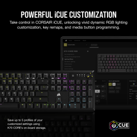 Corsair K70 CORE RGB Mechanical Gaming Keyboard - Black Corsair K70 CORE RGB Mechanical Gaming Keyboard - Black