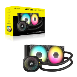 Corsair NAUTILUS 240 RS ARGB Liquid CPU Cooler - Black Corsair NAUTILUS 240 RS ARGB Liquid CPU Cooler - Black