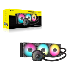 Corsair NAUTILUS 360 RS ARGB Liquid CPU Cooler - Black Corsair NAUTILUS 360 RS ARGB Liquid CPU Cooler - Black