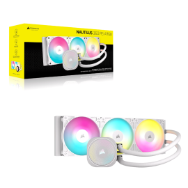Corsair NAUTILUS 360 RS ARGB Liquid CPU Cooler - White Corsair NAUTILUS 360 RS ARGB Liquid CPU Cooler - White