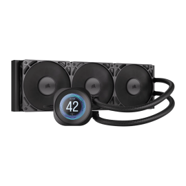 Corsair NAUTILUS 360 RS LCD Liquid CPU Cooler - Black Corsair NAUTILUS 360 RS LCD Liquid CPU Cooler - Black