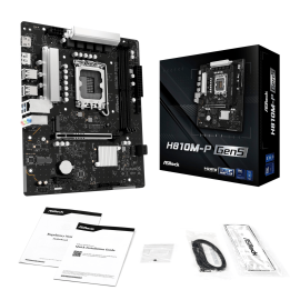ASROCK H810M-P Gen 5 Intel LGA 1851 M-ATX Motherboard ASROCK H810M-P Gen 5 Intel LGA 1851 M-ATX Motherboard
