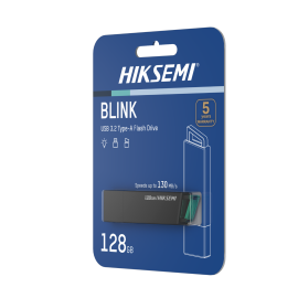 Hiksemi Blink 128GB USB3.2 Flash Drive - Black Hiksemi Blink 128GB USB3.2 Flash Drive - Black