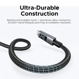 UGREEN 240W USB Type-C Cable with LED Display 1M UGREEN 240W USB Type-C Cable with LED Display 1M