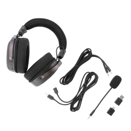 Redragon FURY WRS Over-Ear Wireless Gaming Headset - Black Redragon FURY WRS Over-Ear Wireless Gaming Headset - Black