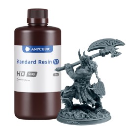 Anycubic Standard Resin V2 1kg - HD Grey Anycubic Standard Resin V2 1kg - HD Grey