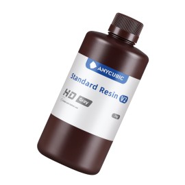 Anycubic Standard Resin V2 1kg - HD Grey Anycubic Standard Resin V2 1kg - HD Grey