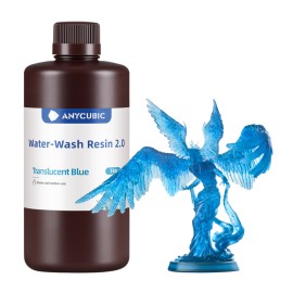 Anycubic Water Wash Resin 2.0 – Translucent Blue Anycubic Water Wash Resin 2.0 – Translucent Blue