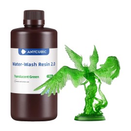 Anycubic Water Wash Resin 2.0 – Translucent Green Anycubic Water Wash Resin 2.0 – Translucent Green