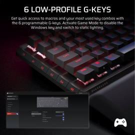 Corsair VANGUARD 96 Mechanical Gaming Keyboard, CORSAIR MLX Plasma - Black Corsair VANGUARD 96 Mechanical Gaming Keyboard, CORSAIR MLX Plasma - Black