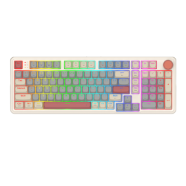 Redragon EISA 100 Retro RGB Wireless Mechanical Keyboard - Cream/Grey Redragon EISA 100 Retro RGB Wireless Mechanical Keyboard - Cream/Grey