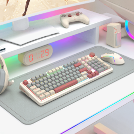 Redragon EISA 100 Retro RGB Wireless Mechanical Keyboard - Cream/Grey Redragon EISA 100 Retro RGB Wireless Mechanical Keyboard - Cream/Grey