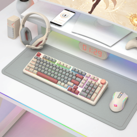 Redragon EISA 100 Retro RGB Wireless Mechanical Keyboard - Cream/Grey Redragon EISA 100 Retro RGB Wireless Mechanical Keyboard - Cream/Grey